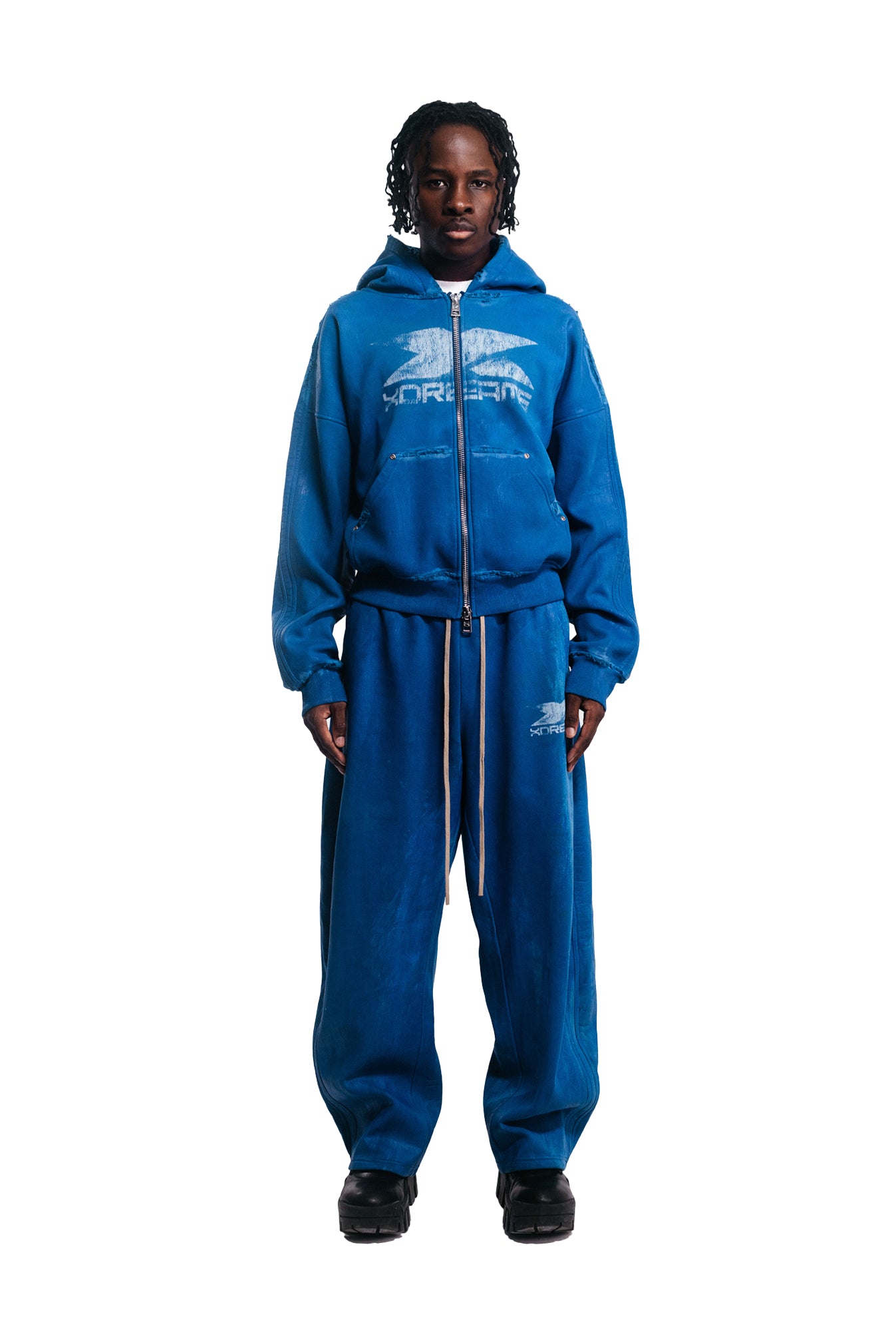 Wax Safety Zip Hoodie - Blueprint Blue