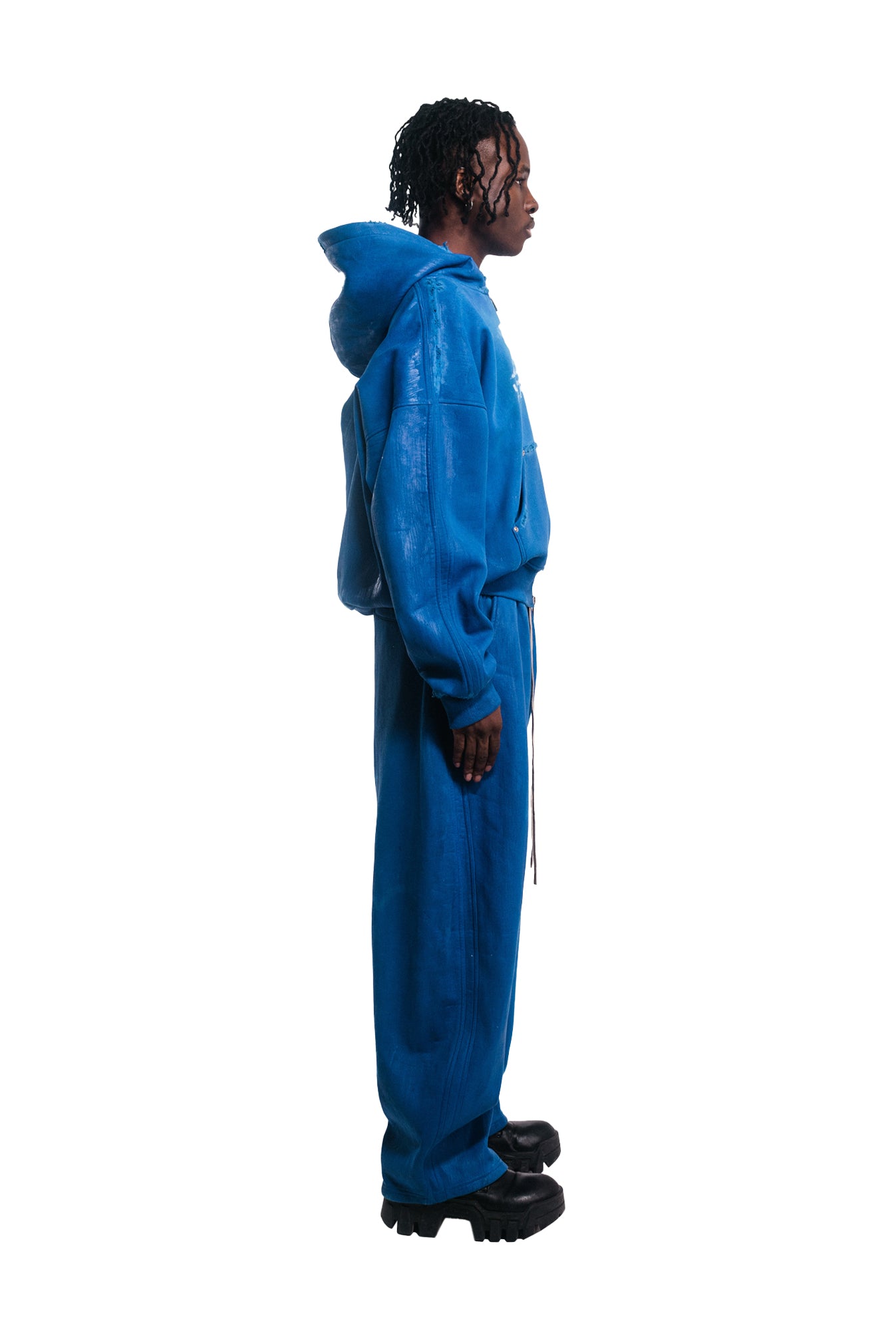 Wax Safety Zip Hoodie - Blueprint Blue