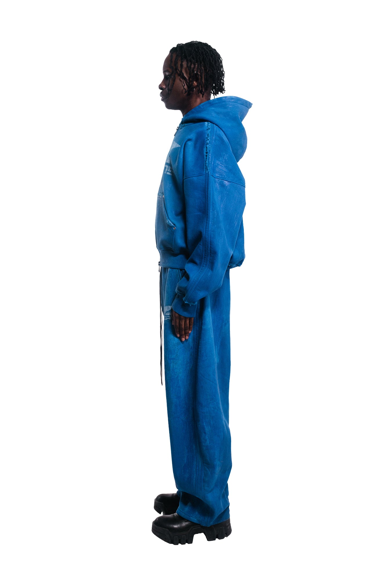 Wax Safety Zip Hoodie - Blueprint Blue