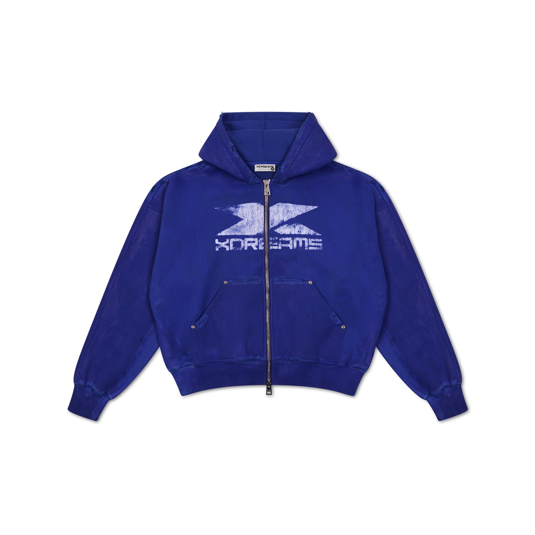 Wax Safety Zip Hoodie - Blueprint Blue