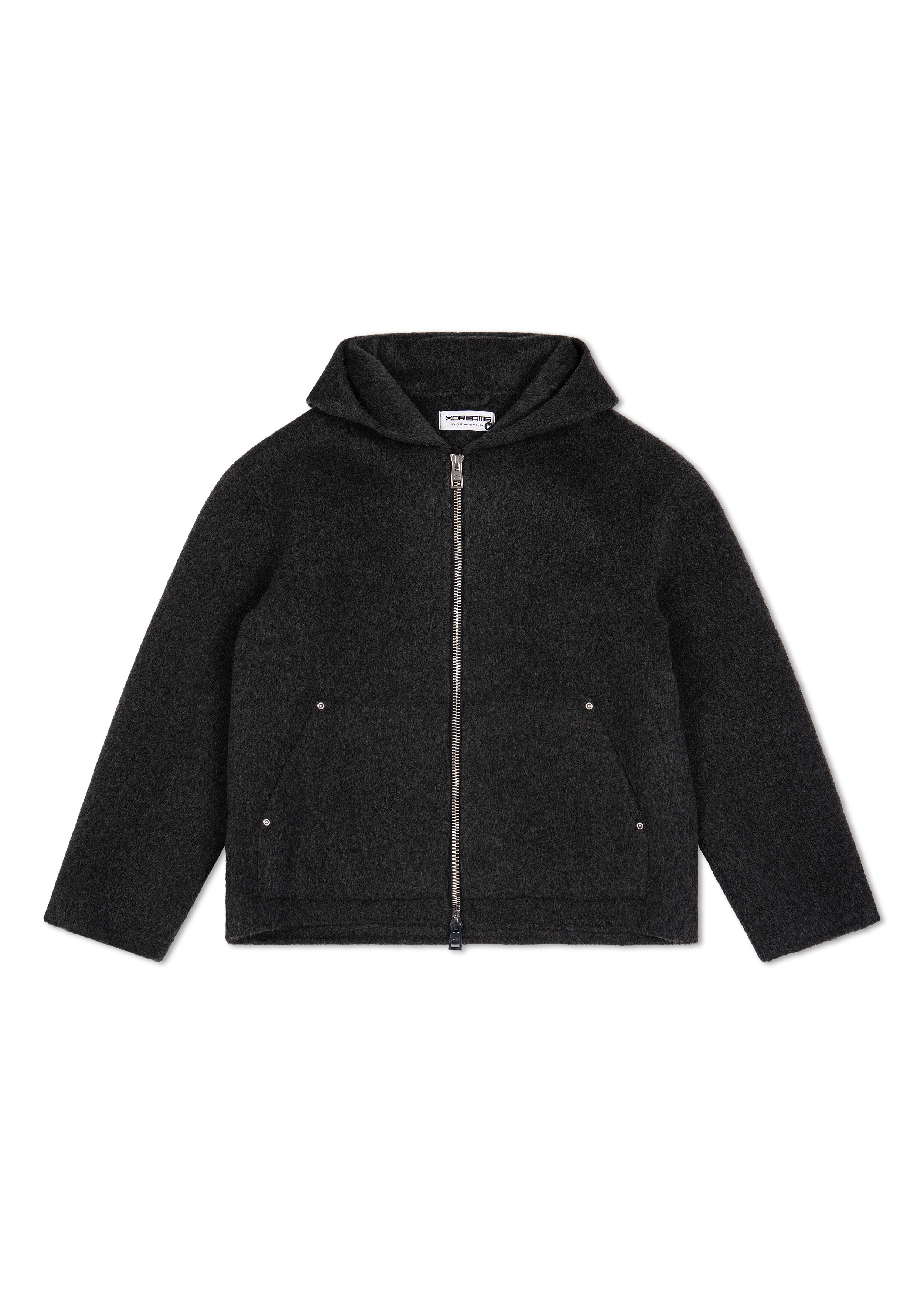 Wool Concrete Zip Hoodie