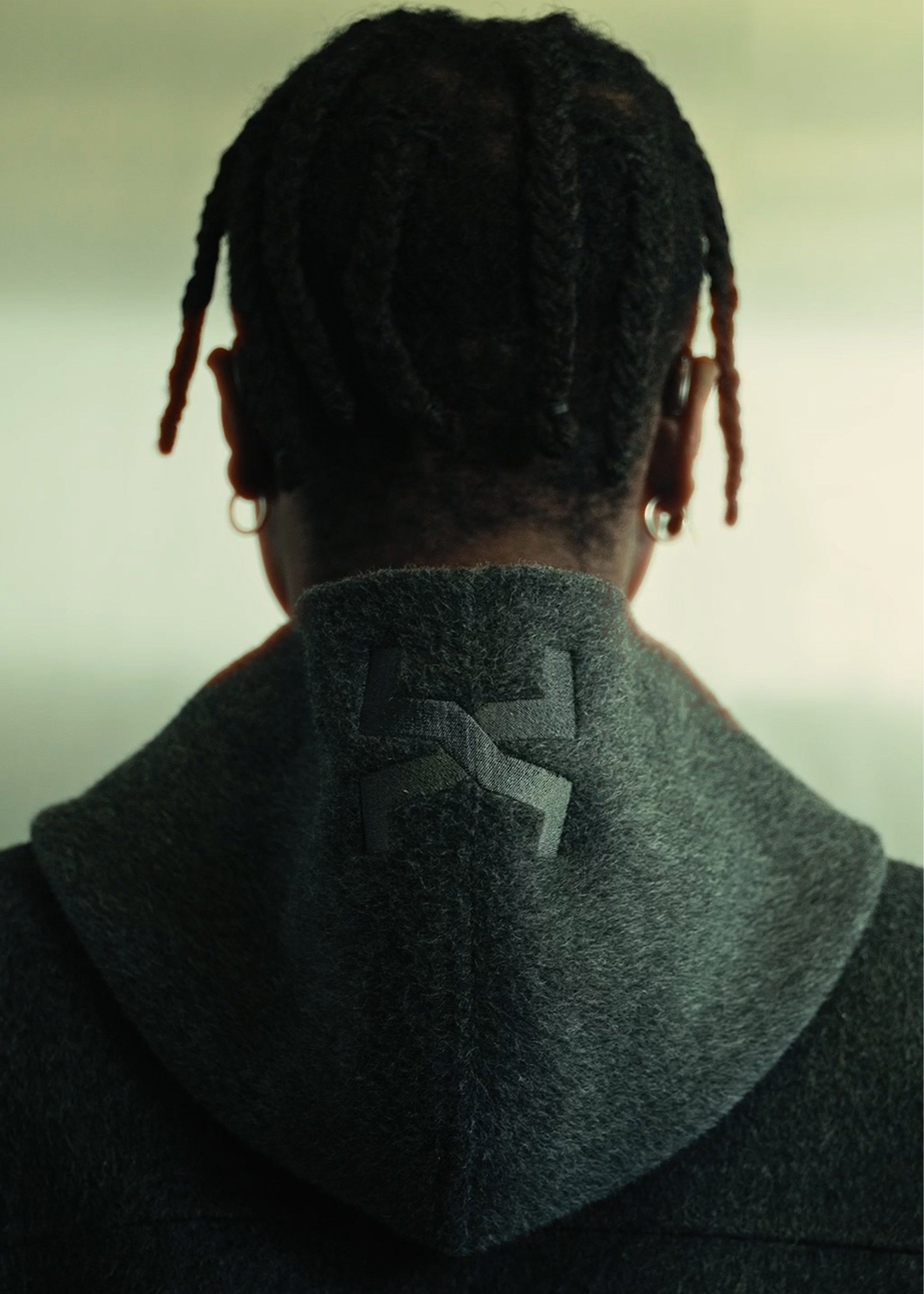 Wool Concrete Zip Hoodie