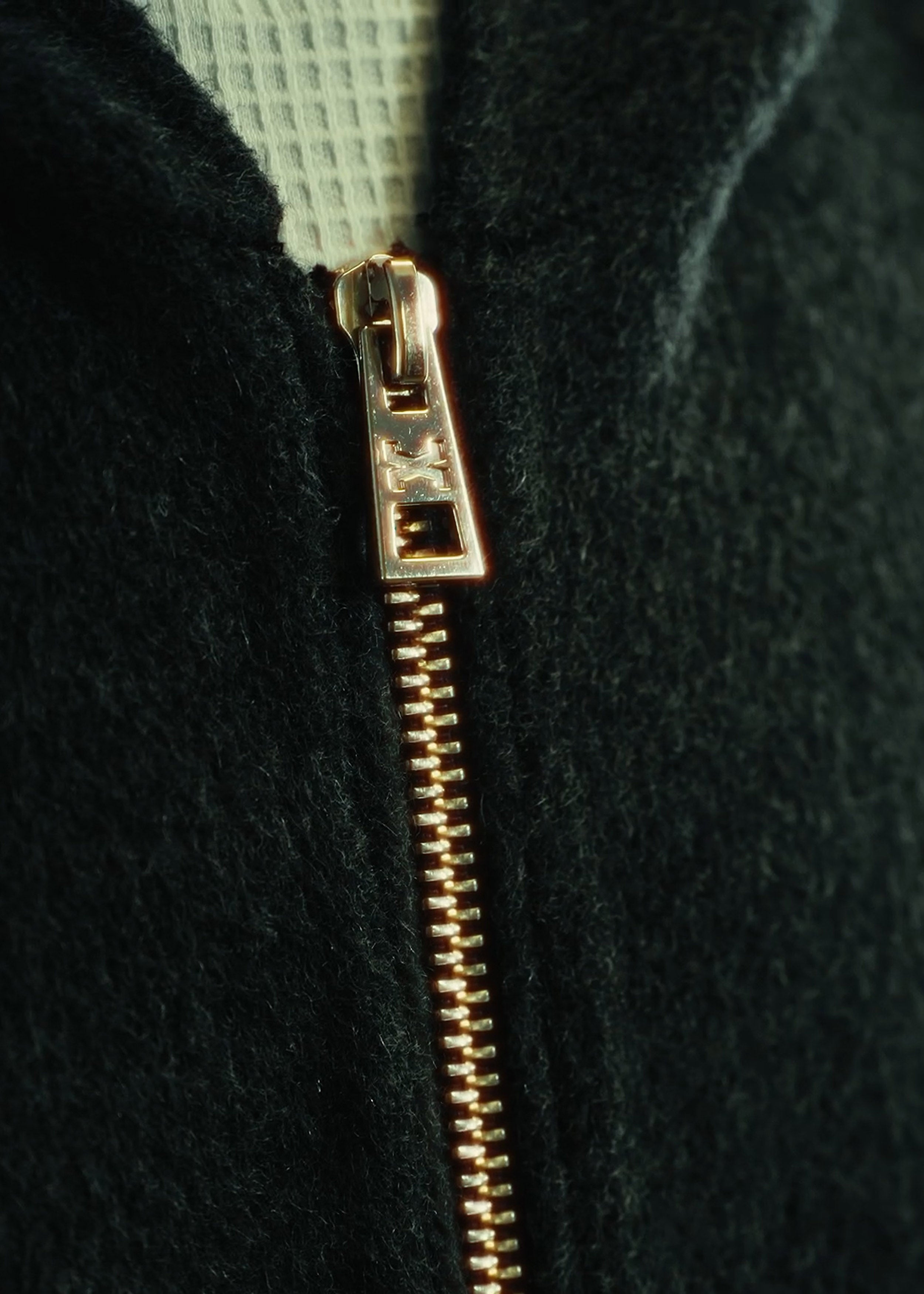 Wool Concrete Zip Hoodie